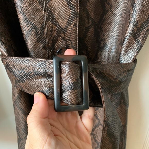 Faux Snakeskin Trench - Picture 6 of 7
